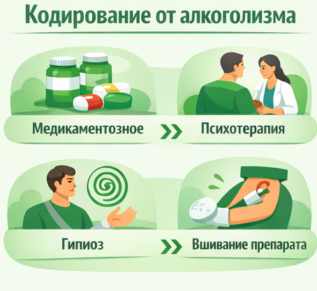 кодирование от алкоголизма в Бронницах Санати